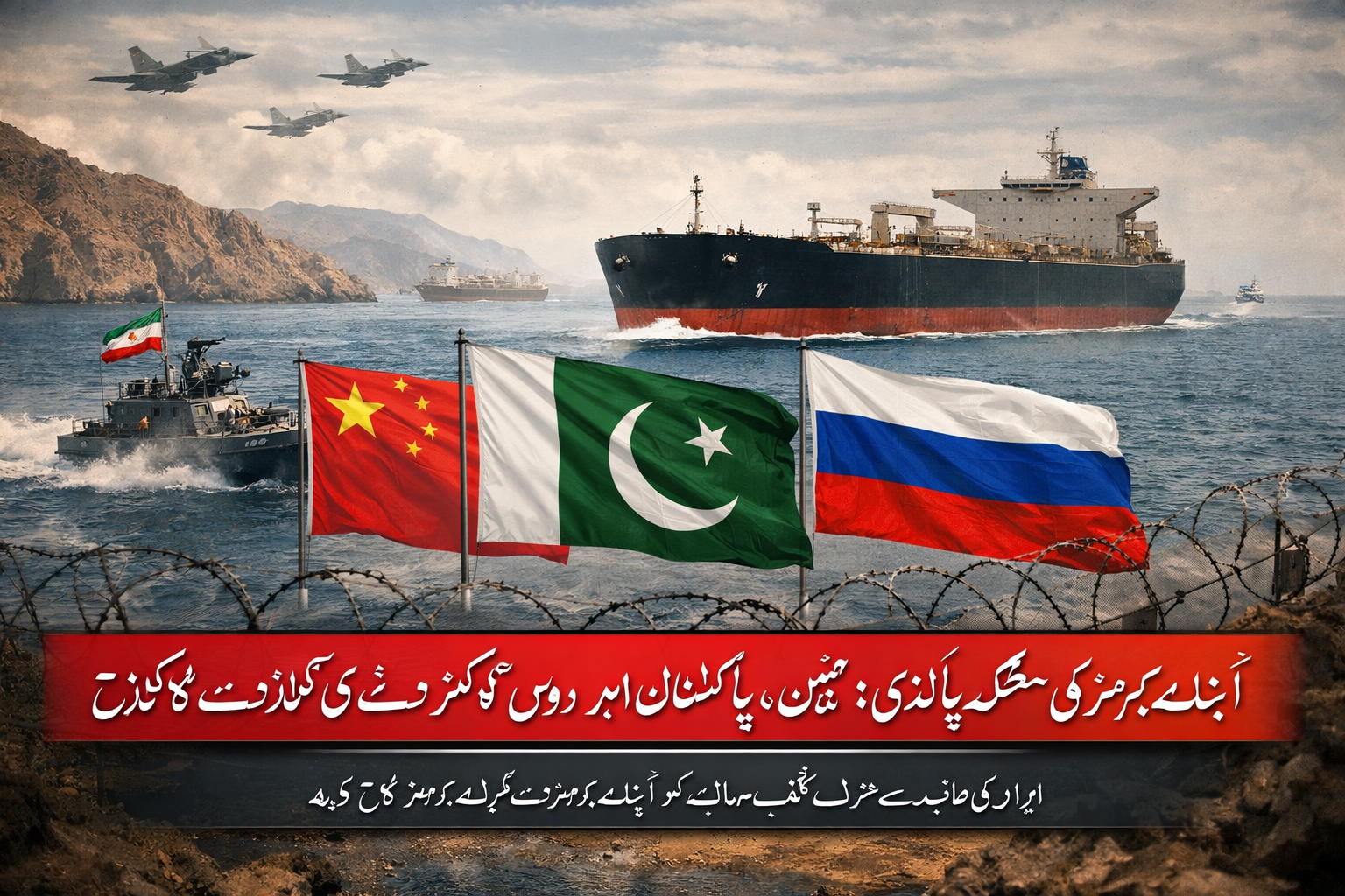 آبنائے ہرمز سے گزرنے پر ممکنہ پابندیوں کی خبریں، ایران کی جانب سے چین، پاکستان اور روس کو اجازت دینے کا عندیہ