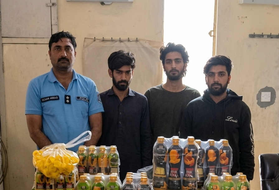 بھارہ کہو میں جعلی جوس فیکٹری بے نقاب، پولیس کی بڑی کارروائی، ہزاروں لیٹر مضر صحت مشروبات تلف